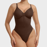 Body moldeador sin costuras con cremallera en la parte delantera