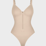 Body moldeador sin costuras con cremallera en la parte delantera