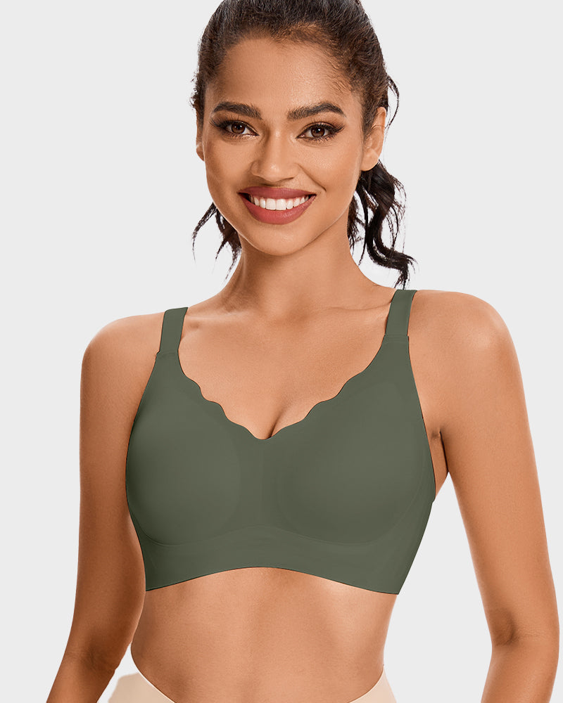 Sujetador push-up sin costuras con efecto alisador