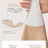 Tanga sin costuras con cubre camel toe (paquete de 5)