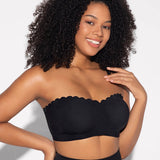 Yack Saint® Sujetador sin tirantes con cierre delantero y estampado de leopardo