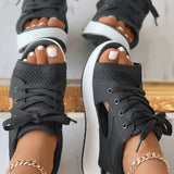 Pink® | Orthopedic muffin sandals with cutout and laces