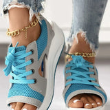 Pink® | Orthopedic muffin sandals with cutout and laces