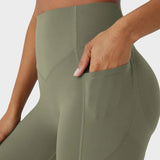 Mallas de entrenamiento con control abdominal, elevación de glúteos y bolsillos