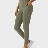 Mallas de entrenamiento con control abdominal, elevación de glúteos y bolsillos