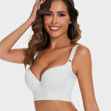 Yack Saint® Sujetador de cobertura total con espalda alisadora – Blanco