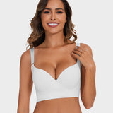 Yack Saint® Sujetador de cobertura total con espalda alisadora – Blanco