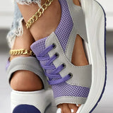 Milagros® | Stylish Sandals With Contrast Insert And Arch Support