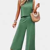 Lavinia Conjunto de Top y Shorts Fluidos Boho en Lino y Algodón