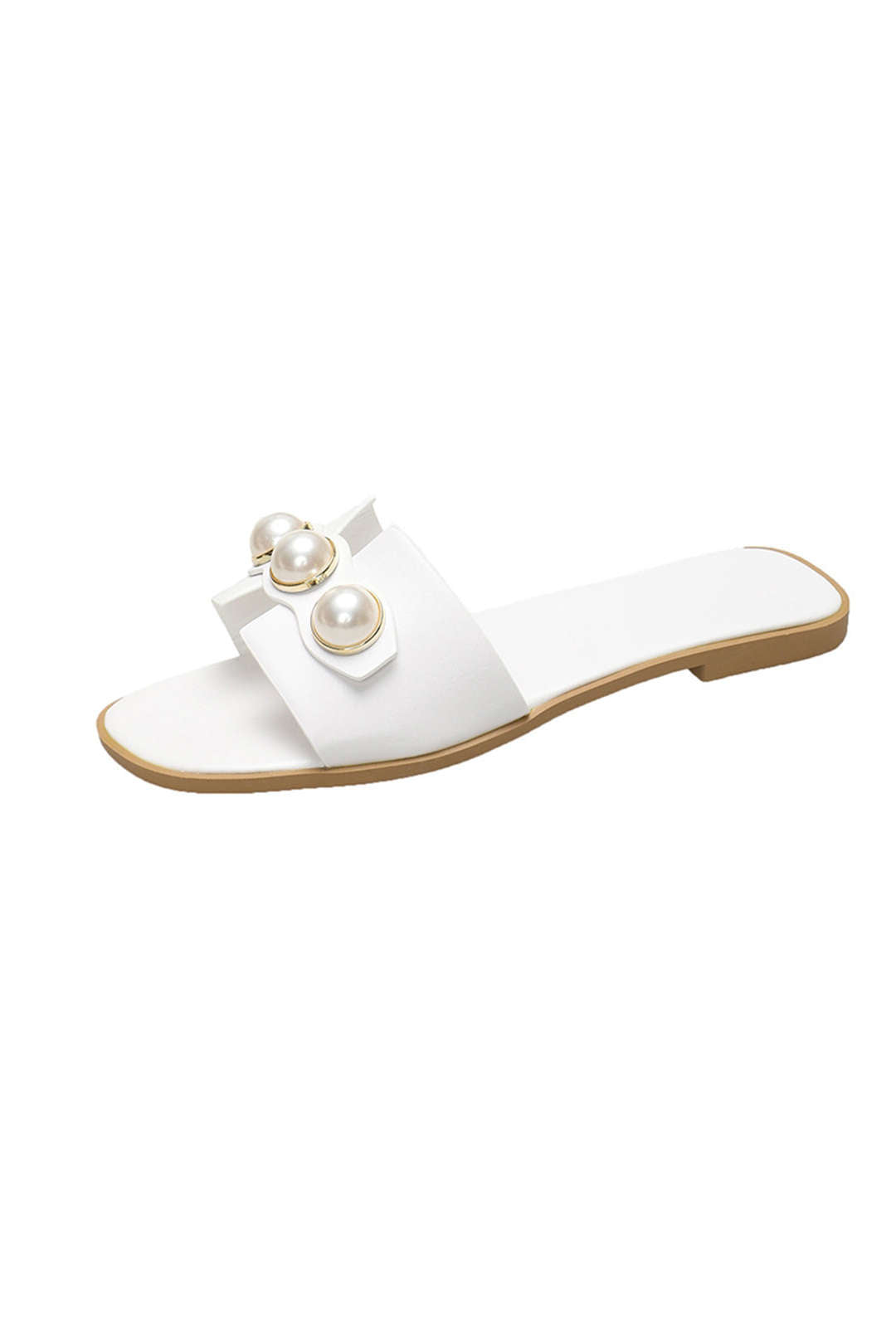 Zapatillas Planas de Perlas