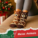 Tania – Calcetines blancos con estampado de tigre