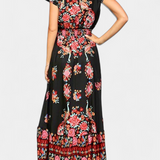 Chiara Vestido Floral Boho Chic con Cintura Ajustable