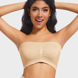Sujetador bandeau sin costuras, cómodo y sin relleno