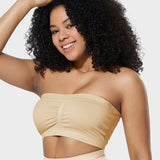 Sujetador bandeau sin costuras, cómodo y sin relleno