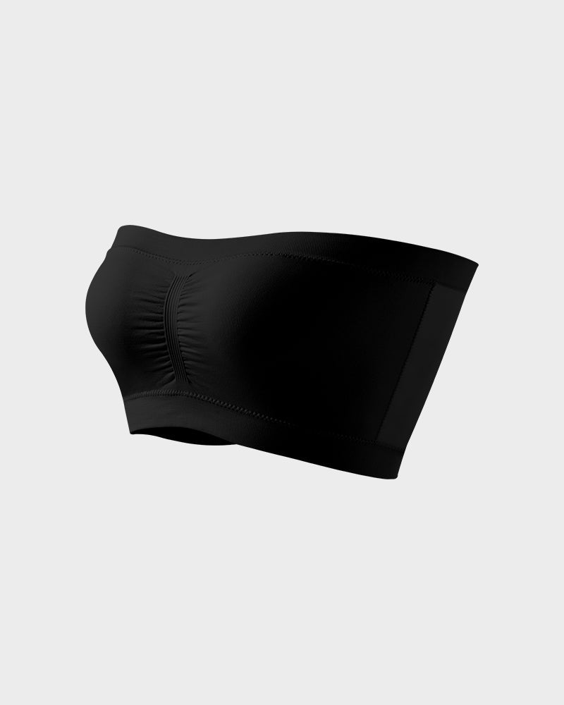 Sujetador bandeau sin costuras, cómodo y sin relleno