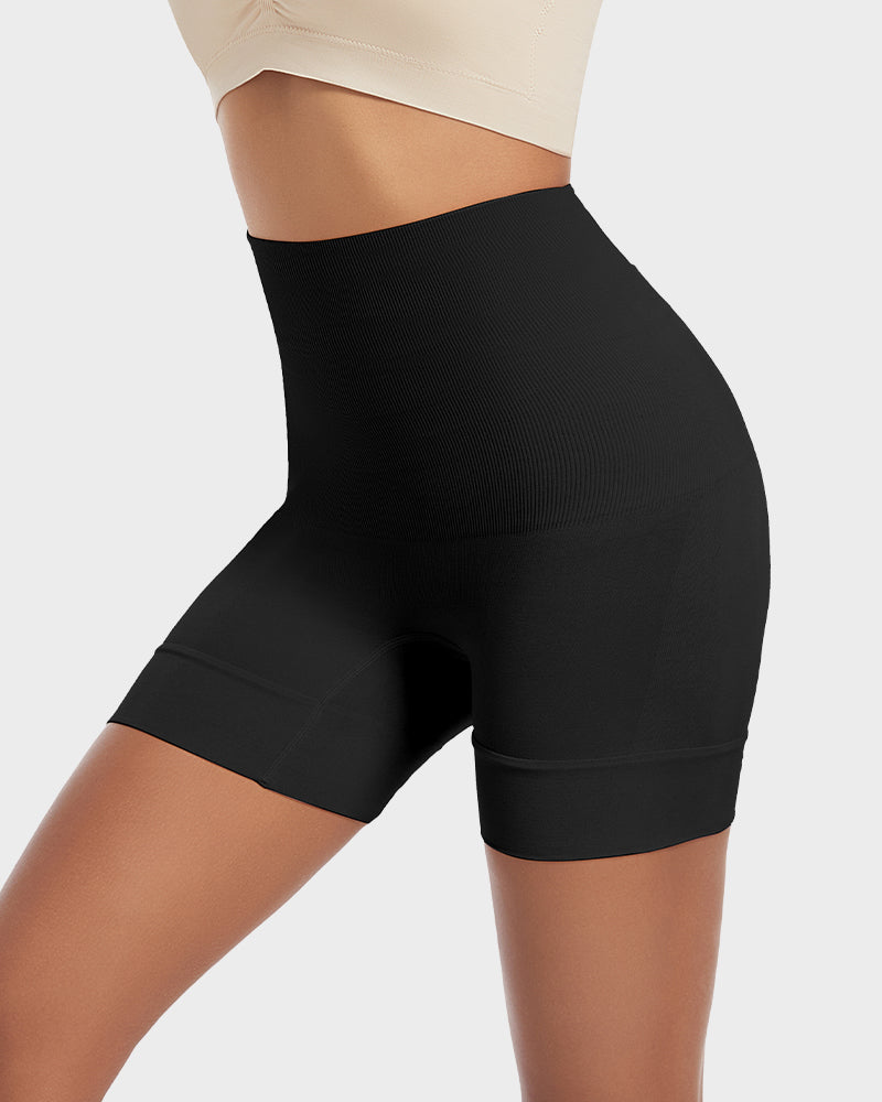 Pantalones cortos de cintura ultra alta con control de abdomen y levantamiento de glúteos