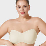 Sujetador bandeau con soporte completo: antideslizante y ajustable