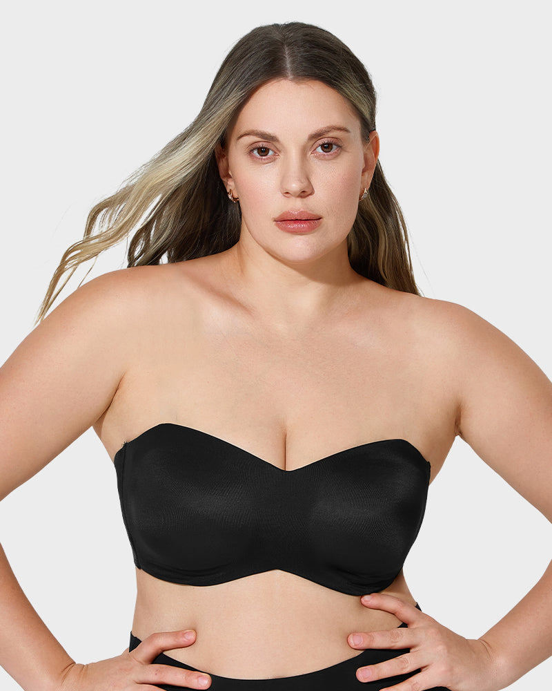 Sujetador bandeau convertible antideslizante con soporte completo
