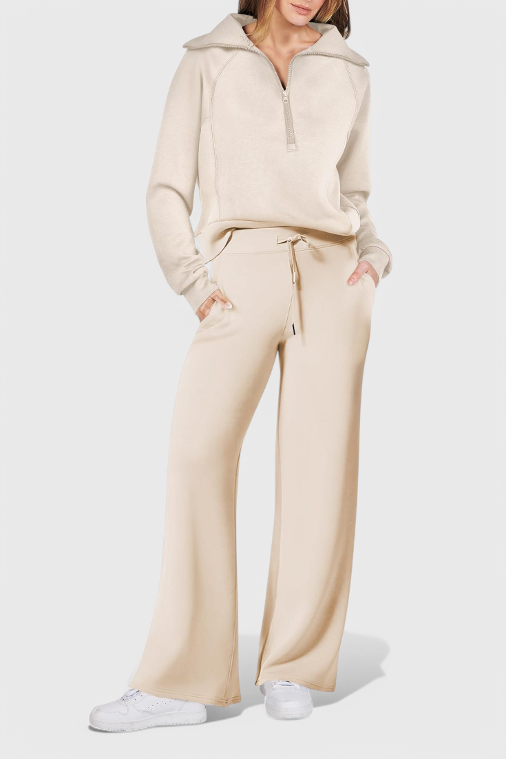 Berken Conjunto de Lounge de Dos Piezas de Manga Larga