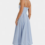 Marvelle Vestido Midi Flowy Sin Mangas