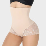 Faja moldeadora con cintura ultra alta y encaje