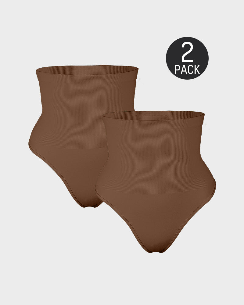 Faja reductora de cintura alta (paquete de 2)